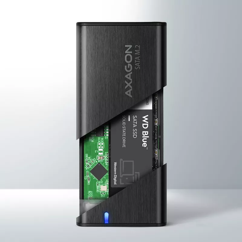 SSD-behuizing Axagon EEM2-SBC USB-C 3.2 Gen 2 zwart M.2