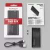 SSD-behuizing Axagon EEM2-SBC USB-C 3.2 Gen 2 zwart M.2