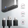 Axagon EEM2-SG2 SuperSpeed+ USB-C - M.2 NVMe & SATA SSD RAW-box