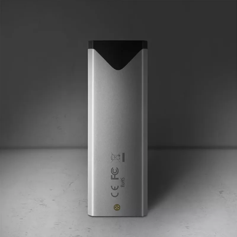 Axagon EEM2-UG2 externe USB-C 10Gbps metalen behuizing voor M.2 NVMe SSD's. zilver