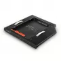 Axagon RSS-CD09 2,5 inch SSD/HDD-inbouwframe voor DVD-slot 9,5 mm LED ALU interfacekaarten/adapters intern SATA