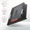 Axagon RSS-CD09 2,5 inch SSD/HDD-inbouwframe voor DVD-slot 9,5 mm LED ALU interfacekaarten/adapters intern SATA