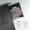 Axagon RSS-CD09 2,5 inch SSD/HDD-inbouwframe voor DVD-slot 9,5 mm LED ALU interfacekaarten/adapters intern SATA