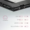 Axagon RSS-CD09 2,5 inch SSD/HDD-inbouwframe voor DVD-slot 9,5 mm LED ALU interfacekaarten/adapters intern SATA