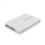 Axagon RSS-M2SD SATA - M.2 SATA SSD, interne 2,5 inch ALU-box, zilver