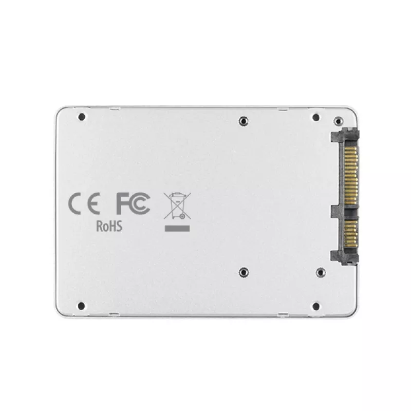 Axagon RSS-M2SD SATA - M.2 SATA SSD, interne 2,5 inch ALU-box, zilver