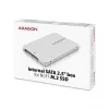 Axagon RSS-M2SD SATA - M.2 SATA SSD, interne 2,5 inch ALU-box, zilver