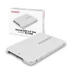 Axagon RSS-M2SD SATA - M.2 SATA SSD, interne 2,5 inch ALU-box, zilver