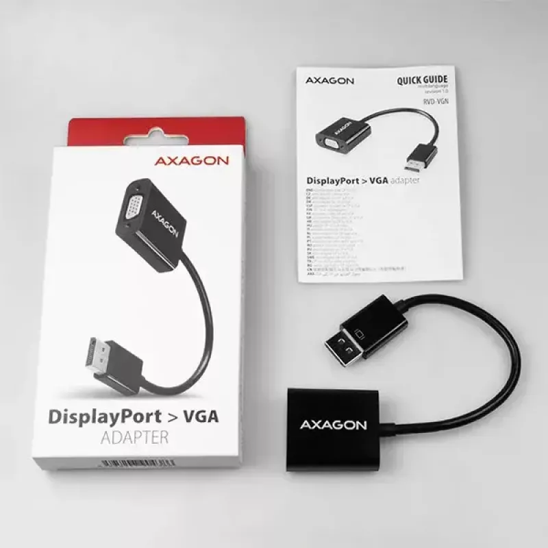 Videokabeladapter Axagon RVD-VGN DisplayPort naar VGA 0,16 m