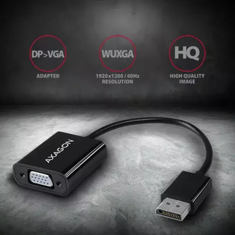 Videokabeladapter Axagon RVD-VGN DisplayPort naar VGA 0,16 m