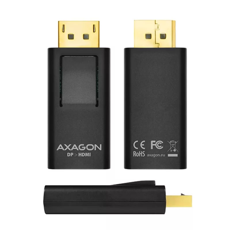 Kabel-geslachtsomvormer Axagon RVD-HI DisplayPort naar HDMI zwart