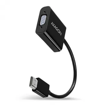 Axagon RVH-VGAN HDMI -> VGA adapter FullHD, 1920x1200, audio-uitgang, stroomvoorziening