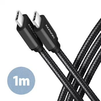 Axagon BUCM3-CM10AB SPEED USB-C <> USB-C 3.2 Gen 1 kabel 1 m