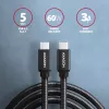 Axagon BUCM3-CM10AB SPEED USB-C <> USB-C 3.2 Gen 1 kabel 1 m
