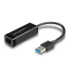 Axagon ADE-SR USB-A Gigabit Ethernet-adapter, bekabeld, USB, Ethernet, 1000 Mbit/s, zwart