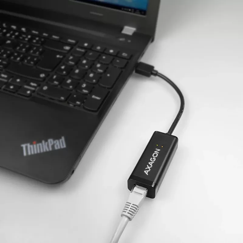 Axagon ADE-SR USB-A Gigabit Ethernet-adapter, bekabeld, USB, Ethernet, 1000 Mbit/s, zwart