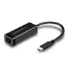 Axagon ADE-SRC USB-C Gigabit Ethernet-adapter, bekabeld, USB Type-C, Ethernet, 1000 Mbit/s, zwart