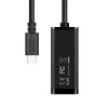 Axagon ADE-SRC USB-C Gigabit Ethernet-adapter, bekabeld, USB Type-C, Ethernet, 1000 Mbit/s, zwart