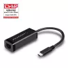 Axagon ADE-SRC USB-C Gigabit Ethernet-adapter, bekabeld, USB Type-C, Ethernet, 1000 Mbit/s, zwart