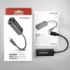 Axagon ADE-SRC USB-C Gigabit Ethernet-adapter, bekabeld, USB Type-C, Ethernet, 1000 Mbit/s, zwart