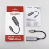 AXAGON USB 3.2 Gen 1 Type-A naar Gigabit Ethernet-adapter ADE-TR — 10/100/1000 Mbps, metaal titanium grijs, 5000 Mbit/s