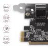 Axagon PCEE-GRF PCIe - Gigabit Ethernet-adapter Realtek 8111F incl. SP & LP