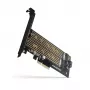 Axagon PCEM2-D PCIe x4 - M.2 NVMe M-Key + SATA B-Key slot-adapter met SP & LP