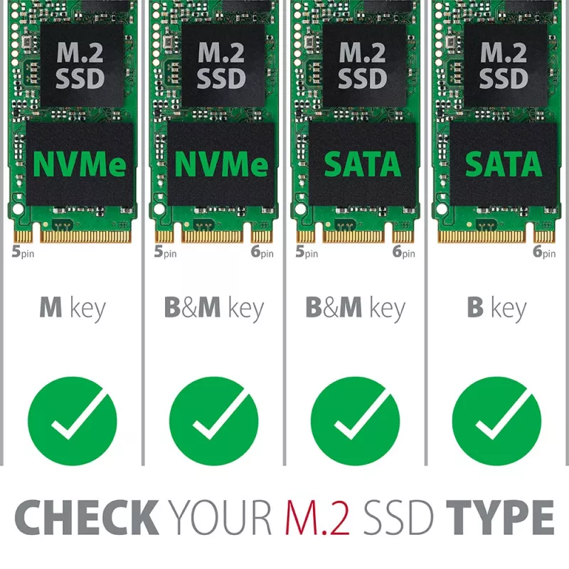Axagon PCEM2-D PCIe x4 - M.2 NVMe M-Key + SATA B-Key slot-adapter met SP & LP