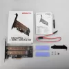 Axagon PCEM2-D PCIe x4 - M.2 NVMe M-Key + SATA B-Key slot-adapter met SP & LP