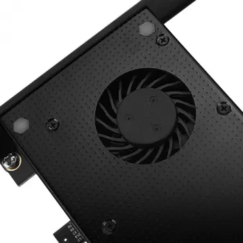 Axagon PCEM2-DC PCIe x4 - M.2 NVMe M-Key + SATA B-Key slot-adapter met koeler, SP & LP
