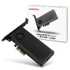 Axagon PCEM2-DC PCIe x4 - M.2 NVMe M-Key + SATA B-Key slot-adapter met koeler, SP & LP