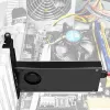 Axagon PCEM2-DC PCIe x4 - M.2 NVMe M-Key + SATA B-Key slot-adapter met koeler, SP & LP