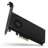 Axagon PCEM2-DC PCIe x4 - M.2 NVMe M-Key + SATA B-Key slot-adapter met koeler, SP & LP