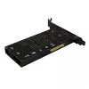 Axagon PCEM2-DC PCIe x4 - M.2 NVMe M-Key + SATA B-Key slot-adapter met koeler, SP & LP