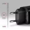 Axagon ACU-DPQ65 GaN-wandlader 65W, 3 aansluitingen (USB-A + dual-USB-C), PD3.0/QC4+/PPS/Apple