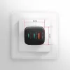 Axagon ACU-DPQ65 GaN-wandlader 65W, 3 aansluitingen (USB-A + dual-USB-C), PD3.0/QC4+/PPS/Apple