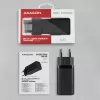 Axagon ACU-DPQ65 GaN-wandlader 65W, 3 aansluitingen (USB-A + dual-USB-C), PD3.0/QC4+/PPS/Apple