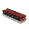Axagon CRL-M2 passieve aluminium koeler voor alle M.2 SSD's, maat 2280, 12 mm hoog.