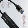 Axagon HMA-GL3A multiport-hub USB 3.0 Type-A Gigabit-LAN 3x USB-A microSD bedraad USB 3.2 Gen 1 (3.1 Gen 1) Type-A zwart