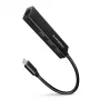 USB-C-hub Axagon HMC-GL3A 3x USB-A Gigabit-LAN zwart
