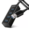 Axagon HUE-M1AL 4x USB 3.2 Gen 1 mini-hub, metaal, 1,2 m USB-A-kabel