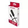 Axagon HUE-M1AL 4x USB 3.2 Gen 1 mini-hub, metaal, 1,2 m USB-A-kabel