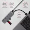 Axagon HUE-MSA Superspeed USB-A switch-hub 4x USB 3.0 actief - 20cm zwart USB 3.2 Gen 1 (3.1 Gen 1) Type-A 5000 Mbit/s grijs