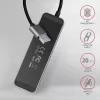 Axagon HUE-MSA Superspeed USB-A switch-hub 4x USB 3.0 actief - 20cm zwart USB 3.2 Gen 1 (3.1 Gen 1) Type-A 5000 Mbit/s grijs