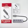 Axagon HUE-MSA Superspeed USB-A switch-hub 4x USB 3.0 actief - 20cm zwart USB 3.2 Gen 1 (3.1 Gen 1) Type-A 5000 Mbit/s grijs