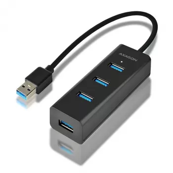Axagon HUE-S2B 4x USB 3.0 CHARGING-hub, stroomvoorziening via micro-USB