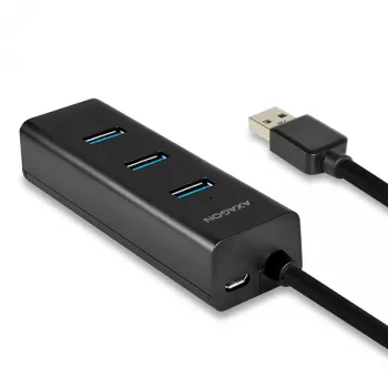 Axagon HUE-S2B 4x USB 3.0 CHARGING-hub, stroomvoorziening via micro-USB