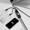 Axagon HUE-S2BL 4x USB 3.0 CHARGING-hub met 1,2 m kabel, stroomvoorziening via micro-USB
