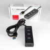 Axagon HUE-S2BL 4x USB 3.0 CHARGING-hub met 1,2 m kabel, stroomvoorziening via micro-USB