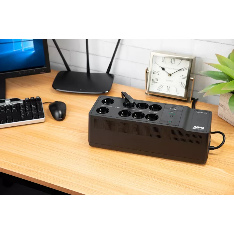 APC Back-UPS BE850G2-GR - noodstroomvoorziening 8 stopcontacten, 850VA, 2 USB-opladers, 1 USB-data-aansluiting